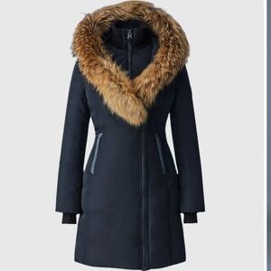 Mackage Kay-F Down coat with natural fur Signature Mackage Collar